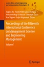 Cover: Proceedings of the Fifteenth International Conference on Management Science and Engineering Management - Springer