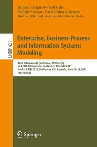 Enlarge image Cover: Enterprise, Business-Process and Information Systems Modeling - Springer
