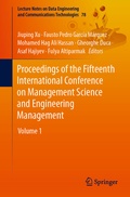 Cover: Proceedings of the Fifteenth International Conference on Management Science and Engineering Management - Springer