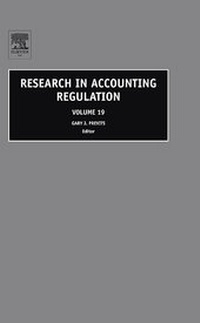 Enlarge image Cover: Research in Accounting Regulation: Volume 19 - JAI Press Ltd
