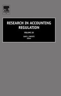 Cover: Research in Accounting Regulation: Volume 20 - Elsevier