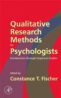 Cover: Qualitative Research Methods for Psychologists - Academic Press