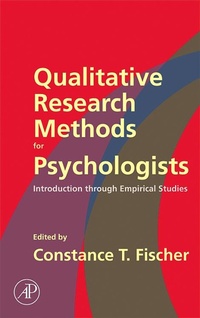 Enlarge image Cover: Qualitative Research Methods for Psychologists - Academic Press