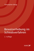 Abbildung von: Beweiserhebung im Schiedsverfahren - Manz