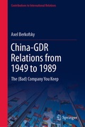 Cover: China-GDR Relations from 1949 to 1989 - Springer