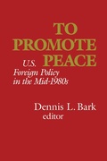 Cover: To Promote Peace - Hoover Institution Press