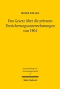 Abbildung von: Das Gesetz ueber die privaten Versicherungsunternehmungen von 1901 - Mohr Siebeck