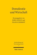 Cover: Demokratie und Wirtschaft - Mohr Siebeck