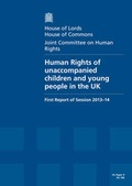 Cover: Human rights of unaccompanied children and young people in the UK - TSO