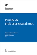 Cover: Journ&eacute;e de droit successoral 2021 - St&auml;mpfli Verlag