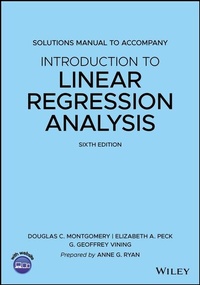 Abbildung von: Introduction to Linear Regression Analysis, 6e Solutions Manual - Wiley