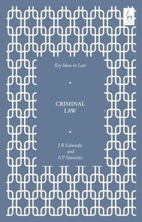 Enlarge image Cover: Key Ideas in Criminal Law - Hart Publishing