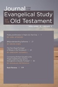 Cover: Journal for the Evangelical Study of the Old Testament, 7.1 - Wipf & Stock Publishers