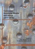 Cover: Corrosion. Structural Metals and Alloys (2017-2018) - Trans Tech Publications Ltd