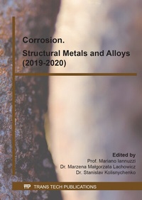 Abbildung von: Corrosion. Structural Metals and Alloys (2019-2020) - Trans Tech Publications Ltd