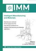 Cover: Intelligent Manufacturing and Materials - Trans Tech Publications Ltd