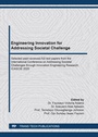 Cover: Engineering Innovation for Addressing Societal Challenges - Trans Tech Publications Ltd