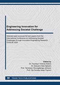 Abbildung von: Engineering Innovation for Addressing Societal Challenges - Trans Tech Publications Ltd