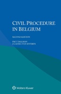 Cover: Civil Procedure in Belgium - Kluwer Law International