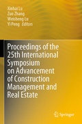 Cover: Proceedings of the 25th International Symposium on Advancement of Construction Management and Real Estate - Springer