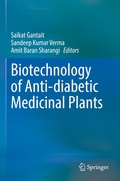 Cover: Biotechnology of Anti-diabetic Medicinal Plants - Springer
