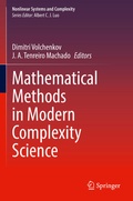 Cover: Mathematical Methods in Modern Complexity Science - Springer