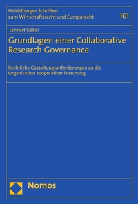 Abbildung von: Grundlagen einer Collaborative Research Governance - Nomos
