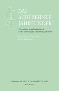 Cover: Das achtzehnte Jahrhundert - Wallstein