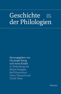 Abbildung von: Geschichte der Philologien - Wallstein