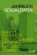 Cover: Jahrbuch Sexualit&auml;ten 2021 - Wallstein