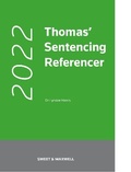 Cover: Thomas' Sentencing Referencer 2022 - Sweet & Maxwell