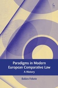 Cover: Paradigms in Modern European Comparative Law - Hart Publishing