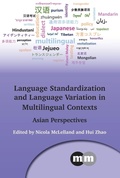 Cover: Language Standardization and Language Variation in Multilingual Contexts - Multilingual Matters