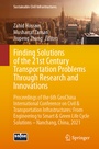 Cover: Finding Solutions of the 21st Century Transportation Problems Through Research and Innovations - Springer