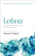 Cover: Leibniz: General Inquiries on the Analysis of Notions and Truths - OUP eBook