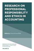 Cover: Research on Professional Responsibility and Ethics in Accounting - Emerald Publishing Limited