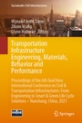 Cover: Transportation Infrastructure Engineering, Materials, Behavior and Performance - Springer