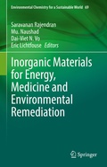 Cover: Inorganic Materials for Energy, Medicine and Environmental Remediation - Springer
