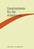 Cover: Gesetzestexte f&uuml;r die Arbeitswelt - ver.di Bildung + Beratung
