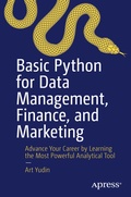 Cover: Basic Python for Data Management, Finance, and Marketing - APress