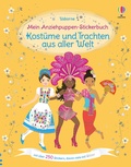 Cover: Mein Anziehpuppen-Stickerbuch: Kost&uuml;me und Trachten aus aller Welt - Usborne