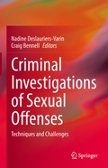 Cover: Criminal Investigations of Sexual Offenses - Springer