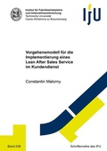 Cover: Vorgehensmodell f&uuml;r die Implementierung eines Lean After Sales Service im Kundendienst - Shaker