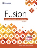 Cover: Fusion: Integrated Reading and Writing, Book 1 (with 2021 MLA Update Card) - Cengage Learning