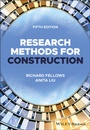 Cover: Research Methods for Construction - Wiley-ISTE