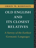 Cover: Old English and its Closest Relatives - Routledge