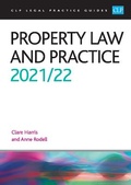 Cover: Property Law and Practice 2021/2022 - College of Law Publishing