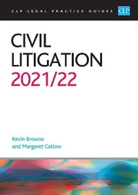 Abbildung von: Civil Litigation 2021/2022 - College of Law Publishing