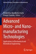 Cover: Advanced Micro- and Nano-manufacturing Technologies - Springer