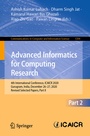 Cover: Advanced Informatics for Computing Research - Springer